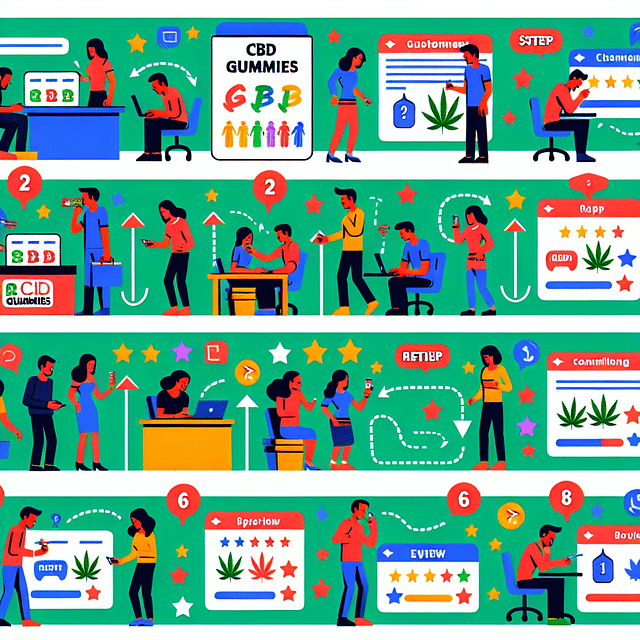 Compilation of customer reviews for CBD gummies