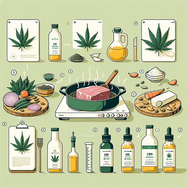 slow-cooked savory dish with CBD oil