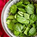 fresh spinach leaves