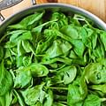 fresh spinach leaves