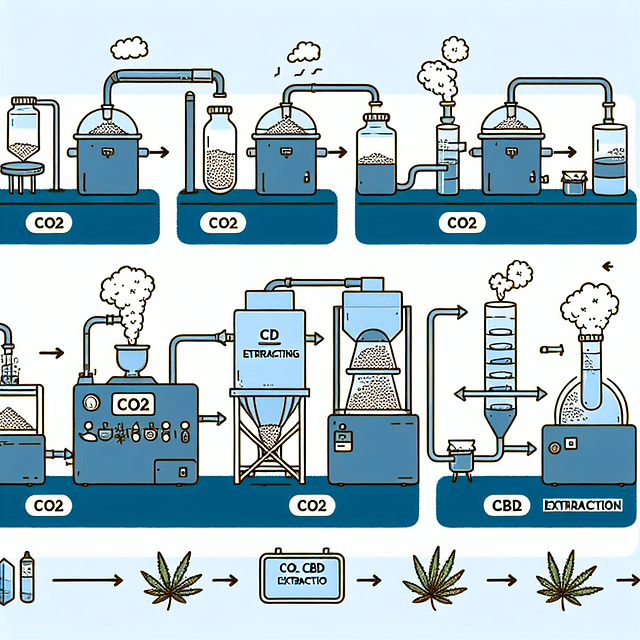CO2 CBD extraction process