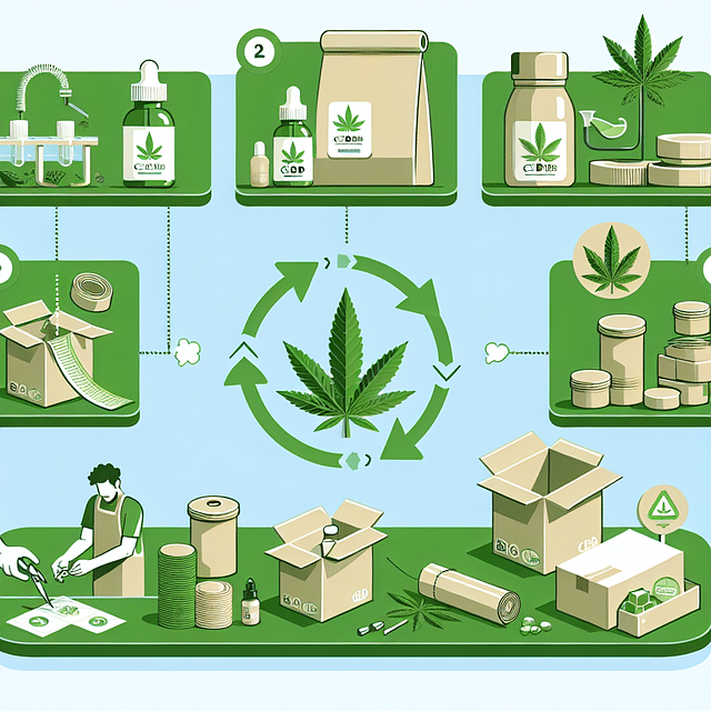 Eco-friendly CBD product packaging