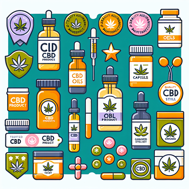 variety of CBD products