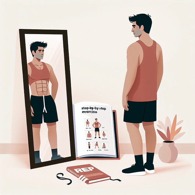 person reflecting on fitness progress