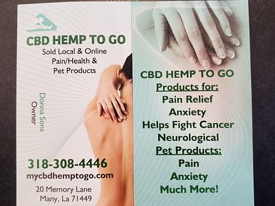CBD HEMP TO GO LLC