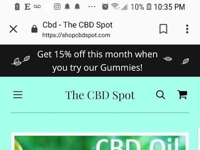THE CBD Spot. * Cbd is our specialty *